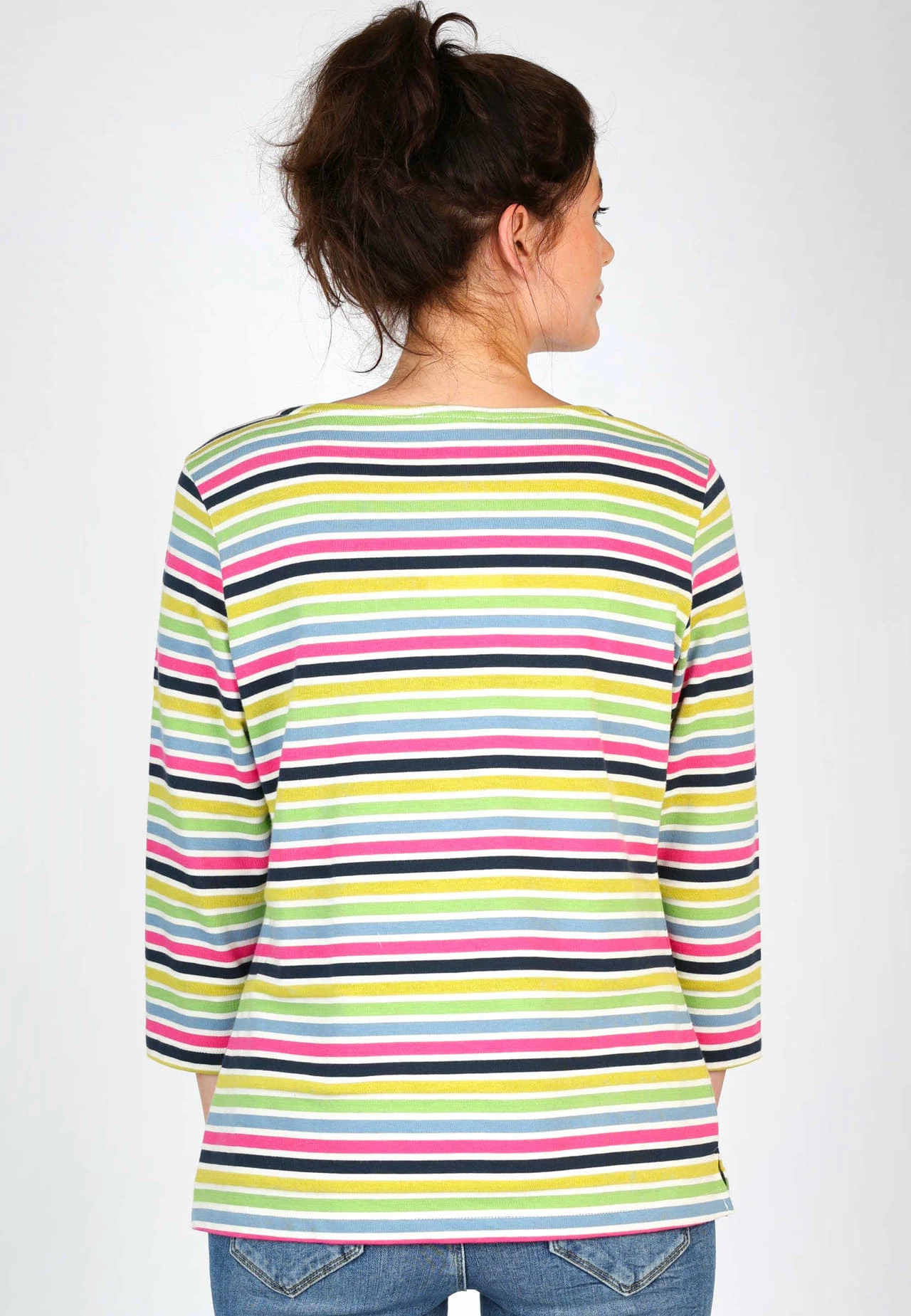 Sweater Holma Rainbow Stripe- Ivory – Bild 7