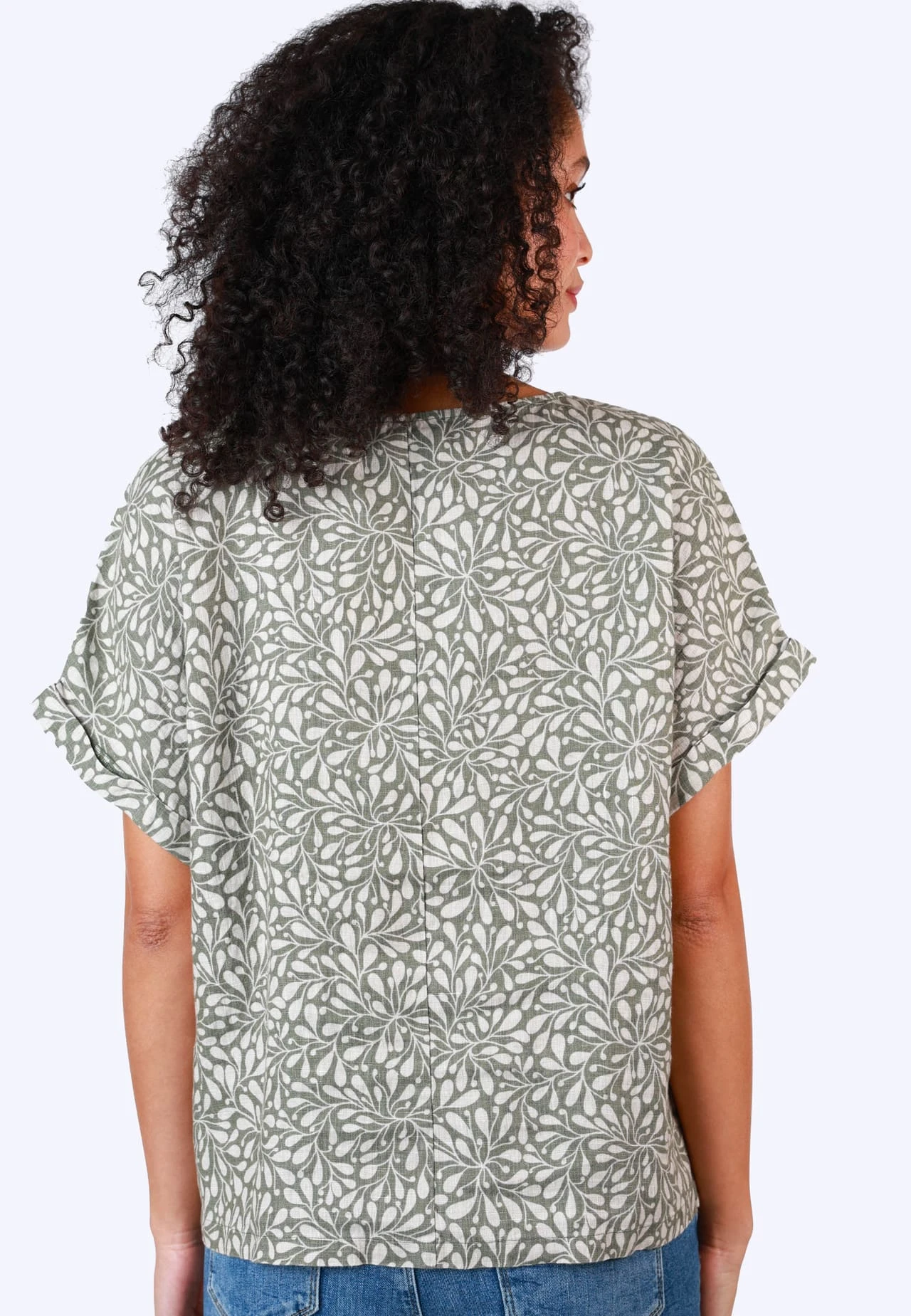 Bluse Arlyn Coral - Olive – Bild 6