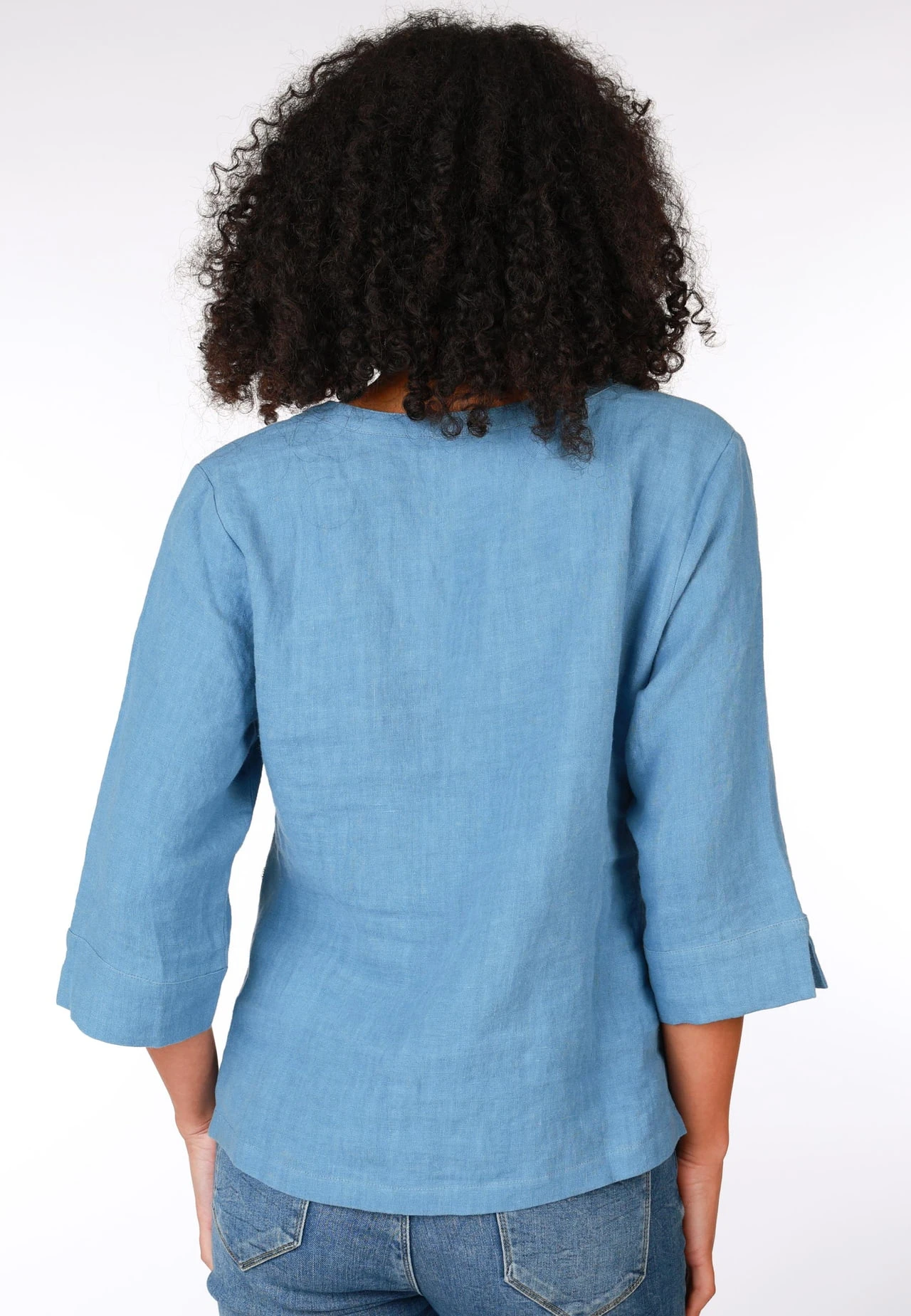 Bluse Emina - Swedish Blue – Bild 6